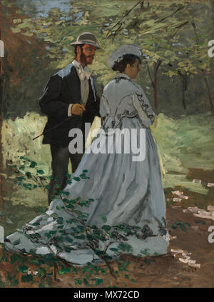 Eine 35075.jpg 77 Bazille und Camille (Studie für Déjeuner sur l'herbe) 35075 Stockfoto