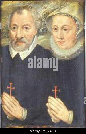 103 Louis de Brézé et Diane de Poitiers en prière Stockfoto