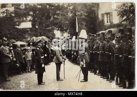 . English: Meldung ein Fürst Friedrich von Hohenzollern am 22. Juni 1928. 10 Oktober 2014, 13:43:51. Historische Aufnahme, Quelle unbekannt 104 Buergerwache Injektor-durchsatzes", 06. Stockfoto