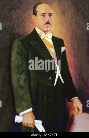 . Español: Presidente de Ecuador. 1943. Skulljujos (Retrato de la Presidencia de La Republica del Ecuador - Palacio de Carondelet) 114 Carlos Arroyo del Rio Stockfoto