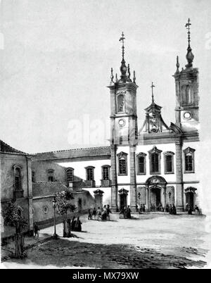 . Englisch: colégio Pedro II. und die Kirche von San Joaquin, 1856 (Zeichnung von S. G. Bertichem) Deutsch: colégio Pedro II und Kirche von San Joaquin, 1856 (Zeichnung von S. G. Bertichem) Português: colégio Pedro II e Igreja de São Joaquim, 1856 (Desenho de S. G. Bertichem). 1856. S. G. Bertichem 138 Colegio Pedro II (1856) Stockfoto