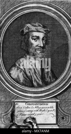 . 17.Jh. Portrait von Causantin III (Konstantin III) von Schottland. Während der Herrschaft von Karl II. in Auftrag gegeben Jacob de Wet II 141 Konstantin III (Alba) Stockfoto