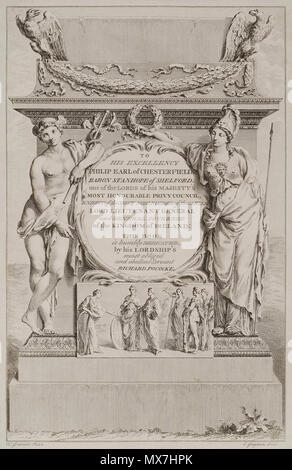 . Englisch: Richard Pococke. Eine Beschreibung des Ostens, und in einigen anderen Ländern, London, W. Bowyer, MDCCXLV (1743-1745). 1745. Richard Pococke (1704 - 1765) Beschreibung Britischer anglikanischer Priester, Ägyptologe, Reiseschriftsteller, Archäologe und Schriftsteller irischer Bischof Geburtsdatum / Tod 19. November 1704 den 25. September 1765 Ort der Geburt / Todes Southampton Ballynahinch Castle Authority control: Q 1291915 VIAF: 54245430 ISNI: 0000 0000 79755633 ULAN: 500109735 LCCN: Nr: 11768757 91021516 GND X WorldCat 157 Widmung zu Philip Earl of Chesterfield Zusammensetzung der mythologischen Figuren (Hermes, Stockfoto