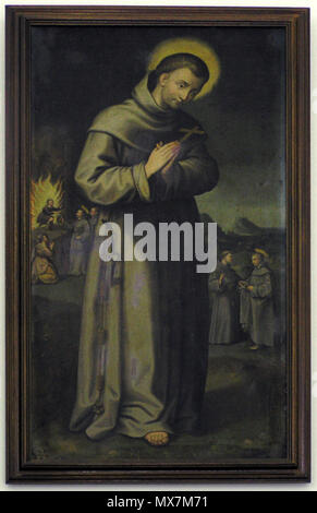 . Englisch: Saint Diego von Alcalá, barocker Malerei an Orgaz, Toledo, Kirche. 17. Jahrhundert. Spanisch anonym (Madrid Schule) 163 DiegodealcalaOrgaz Stockfoto