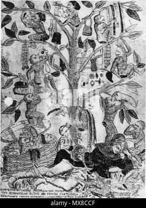 . Hausierer von Affen beraubt. ca. 1470-1490. Anonym (Italien) 169 Dormi forte Maestro Piterlin 001 Stockfoto