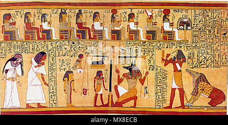 . Buch der Toten. ca. 1200 v. Chr. Unbekannt 181 ägyptischen Papyrus Stockfoto