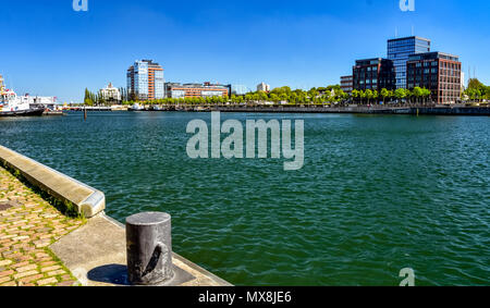 Typische Kieler Ansichten. Landeshauptstadt Kiel Canal. Schleswig-Holstein Stockfoto