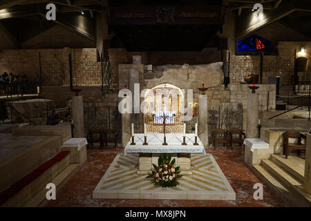 NAZARET, ISRAEL - ca. Mai 2018 Basilika der Verkündigung Stockfoto