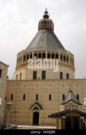 NAZARET, ISRAEL - ca. Mai 2018 Basilika der Verkündigung Stockfoto