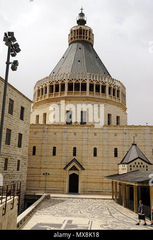 NAZARET, ISRAEL - ca. Mai 2018 Basilika der Verkündigung Stockfoto