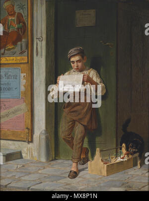 . Deutsch: Neuigkeiten. zwischen 1880 und 1883. Franz Schams (1823-1883) 219 Franz Schams Neuigkeiten Stockfoto