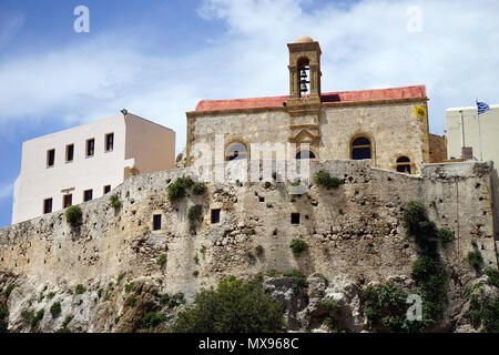 INNACHORI, Griechenland - ca. Mai 2018 Kloster Chrysoskalitissa. 17. Jahrhundert christlich-orthodoxen Kloster auf der Insel Kreta. Bis auf r Stockfoto