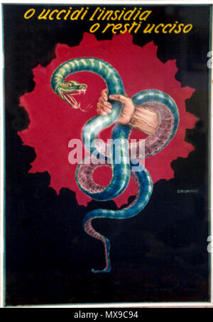 . Englisch: Plakat von Orlando Orlandi. Im frühen 20. Jahrhundert. Orlando Orlandi 458 Orlandi Serpe Stockfoto