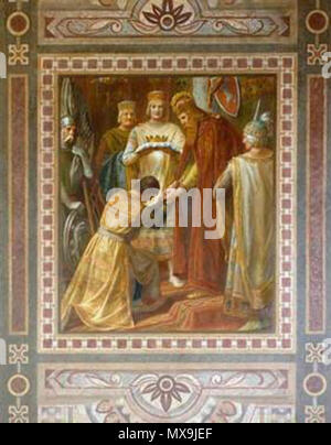 270 Heinrich der Löwe Barbarossa bittet um Verzeihung Stockfoto