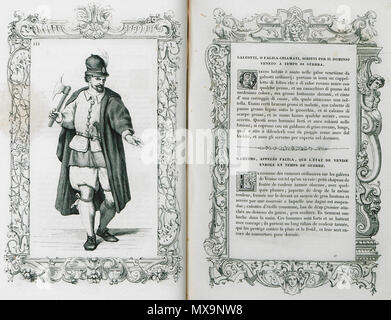 . Englisch: Cesare Vecellio. Kostüme anciens et modernes Habiti antichi et Modernisieru di tutto il mondo di Cesare Vecellio, Paris, Firmin Didot Freres et Fils & Cie., M.DCCC. LIX (1859-60). 1860. Cesare Vecellio (1530-1601) Alternative Namen Cesare Vecellio; Cesare di Tiziano Vecelli; Cesare Vecellius Beschreibung italienischer Maler und Graveur Geburtsdatum / Tod 1521 vom 2. März 1601 Ort der Geburt / Todes Pieve di Cadore Venedig Arbeitsort Venedig, Augsburg Authority control: Q 549400 VIAF: 17378621 ISNI: 0000 0001 2122 5258 ULAN: 500018010 85049158 LCCN: n GND: 121652424 WorldCat 234 Galeo Stockfoto