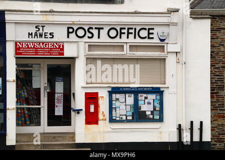 Die Post in St. Mawes, Cornwall, Großbritannien Stockfoto