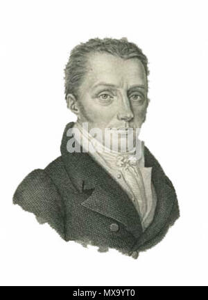 . Nederlands: Portet van Hajo Albert Spandaw (1777-1855). 1821. Nederlands: Philippus Velijn (1787-1836) naar Wessel Lubbers (1755-1834) uitgegeven door Johannes Immerzeel (1776-1841) 264 Hajo Albert Spandaw 2 (1777-1855) Stockfoto