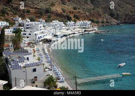 Loutro Dorf an der Südküste der Insel Kreta, Griechenland Stockfoto