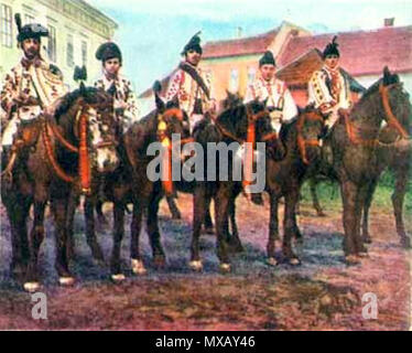 . Junii delegaţia Braşoveni - La Marea Adunare Naţională de la Alba Iulia (1 Decembrie 1918). 1918. Anonym 331 JuniiBrasoveni 1918 Stockfoto