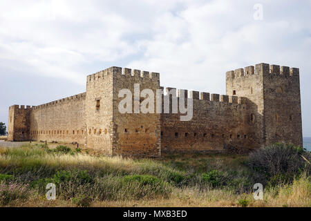 CHORA SFAKION, Griechenland - ca. Mai 2018 Frangokastello Castle Stockfoto