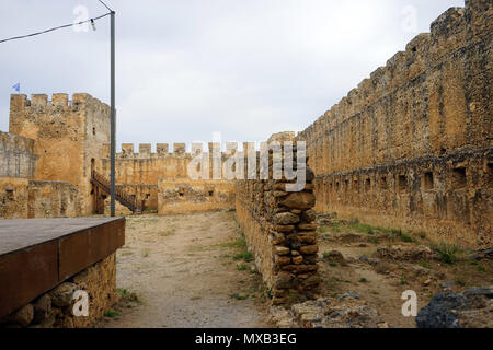 CHORA SFAKION, Griechenland - ca. Mai 2018 In Frangokastello Castle. Stockfoto