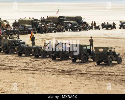 Devon D-Day 75. Jahrestag Saunton Beach, North Devon, Großbritannien Stockfoto