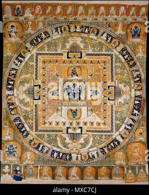 . Englisch: Mandala von Yamantaka-Vajrabhairava, 1330-32, Metmuseum. 15 Juli 2013, 13:06:55 Anonymus 390 Mandalas des Yamantaka-Vajrabhairava, 1330-32, Metmuseum Stockfoto