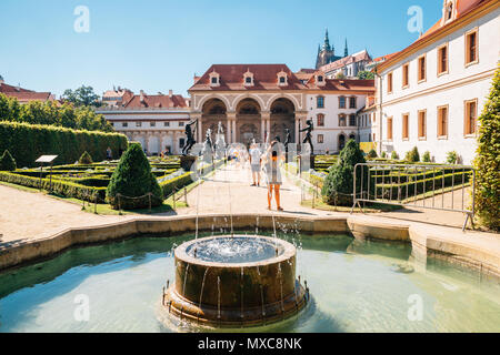 Prag, Tschechische Republik - 27. August 2016: Wallenstein Garden Stockfoto