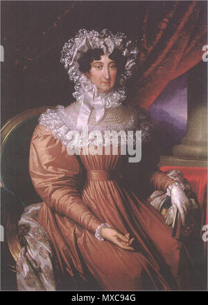 . Italiano: Maria Beatrice d'Este (1750-1829). (Francesco III. d'Este nel 1753, allo scopo di evitare La fine della Dinastia, combinò Hochzeit della nipote Ricciarda Maria Beatrice d'Este, figlia di Ercole III. d'Este e Maria Teresa Cybo Malaspina, con Ferdinando d'Asburgo-Lorena, terzogenito dell'Imperatrice Maria Teresa d'Austria. Dal matrimonio nacque nel 1779 Il piccolo Francesco, che inizierà La nuova linea Österreich-este con Il Nome di Francesco IV. Ritratto di Maria Beatrice Ricciarda d'Este, copia di Adeodato Malatesta. Modena, Accademia Militare.) Englisch: Maria Beatrice d'Este (1750 - 182 Stockfoto