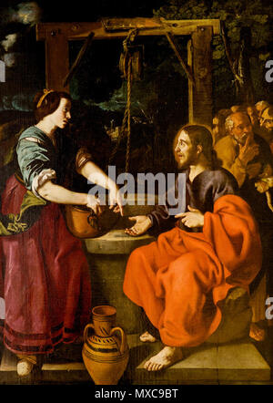 . Jesus und die Samariterin. 17. Jahrhundert. Jerónimo Jacinto de Espinosa (1600 - 1667) Beschreibung spanischer Maler Geburtsdatum / Tod 18. Juli 1600 vom 20. Februar 1667 Ort der Geburt / Todes Cocentaina Valencia Standort Valencia Befehlsgewalt: Q 3496858 VIAF: 18126309 ISNI: 0000 0000 6629 5287 ULAN: 500026066 LCCN: n 95067993 WGA: Espinosa, Juan de WorldCat 147 Cristo y la samaritana Stockfoto