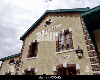 Chemin de Fer de la Baie de Somme Bahnhof, Le Crotoy, Frankreich Stockfoto