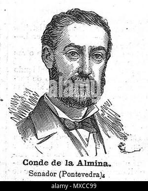 . Galego: Melchor Sangro Rueda. 1880. La Ilustración Gallega y Asturiana, 8-2-1880, s. 2 411 Melchor Sangro Rueda Stockfoto