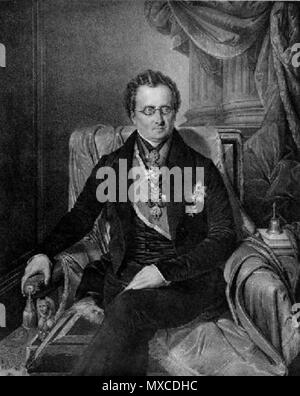 . English: Anton Friedrich (1770-1842) Graf von Mitrowsky Mittrowitz und Nemischl (Nemysl), Herr in Wiesenberg in Mähren. Er war kaiserlicher Geheimer Rat und Kämmerer. . 1839 421 Anton Friedrich (1770-1842) Graf von Mitrowsky Mittrowitz und Nemischl Stockfoto