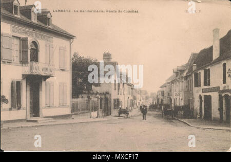 . Español: Calle de Lembeye (1910). 1. Januar 1910. Anonym 367 Lembeye - Rue de Conchez Stockfoto