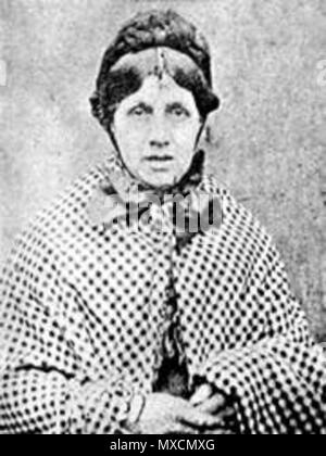 . Englisch: Mary Ann Cotton (Oktober 1832 - 24. März 1873) war ein englischer Serienmörder geglaubt, bis zu 20 Menschen ermordet zu haben, vor allem durch Arsenvergiftung. Um 1870. Die ledgeand 404 Mary Ann Cotton Stockfoto