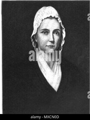 . Englisch: Nur bekannte Portrait von Maria Randolph Keith, Mutter von Chief Justice John Marshall. 15. Januar 1790. Albert Beveridge, Douglas H. Thomas 405 Maria Randolph Keith Stockfoto