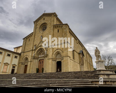 Die Kathedrale von San Donato in Arezzo, Toskana Italien Stockfoto