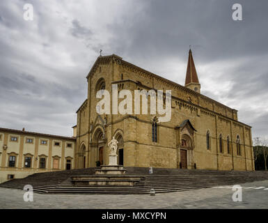 Die Kathedrale von San Donato in Arezzo, Toskana Italien Stockfoto