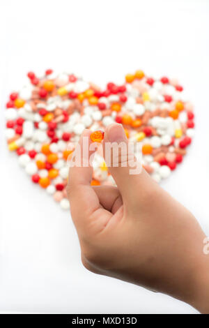 Medizin Kapseln und Gesundheit Konzept Stockfoto