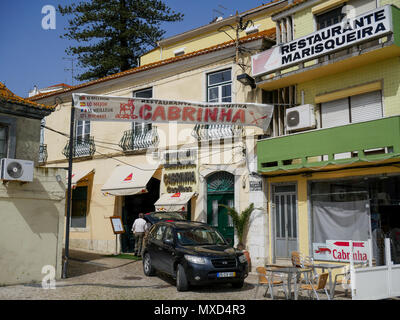 Street View in Almada Bezirk, Lissabon, Portugal Stockfoto