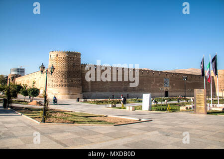 SHIRAZ, IRAN - NOVEMBER 2017: Die Karim Khan Zand komplexe oder Schloss im alten Zentrum der Stadt Shiraz im Iran Stockfoto