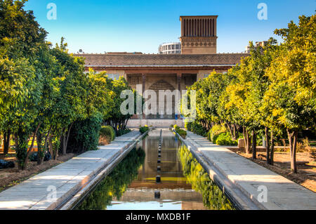 Innerhalb der Karim Khan Zand komplexe oder Schloss im alten Zentrum der Stadt Shiraz im Iran Stockfoto