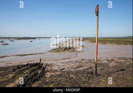 Die River Crouch im Norden Fambridge, Essex, Vereinigtes Königreich Stockfoto