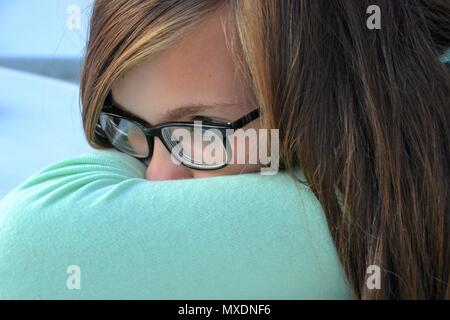 Junge Mädchen langweilen Stockfoto