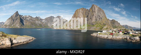 Hamnoy, Lofoten Inseln, Norwegen. Stockfoto