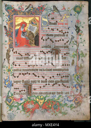 . Englisch: Officium St. Jerome, Anfang des 15. Jahrhunderts, Prag, Tschechische Republik, Porträt von Johannes von tepl Čeština: Oficium sv. Počátek Jeronýma, 15. stol., Jako donátor zobrazen Jan ze Žatce. 28 November 2012, 13:12:59. Unbekannter Maler aus dem 15. Jahrhundert 453 Officium von St. Stockfoto