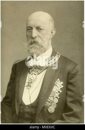 . Englisch: Wilhelm-Order von Preußen. ca. 1890. Duits fotograaf in de 19e Eeuw. 461 Oude Heer met Wilhelms-Orden Stockfoto