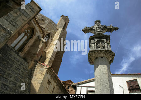 Verschiedene Ansichten der Stadt Morella in Castellón Stockfoto