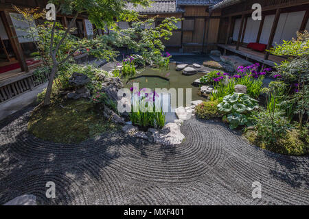 Sengan-en inneren Garten - Sengan-en ist ein traditioneller japanischer Garten ein herrschaftliches Haus in Kagoshima, die in den Shimadzu verabschiedet wurde. Stockfoto