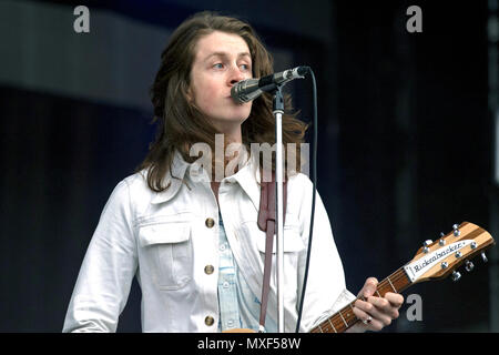 Tom Ogden, Sänger von Blüten, live auf der Bühne. Blüten, Blüten, Blüten in Concert. Stockfoto